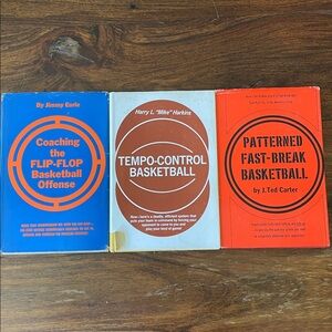 3 Vintage Basketball Coaching Offense Fast-Break Tempo-Control 60s 70s